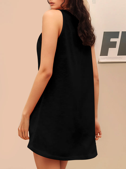 Just a Girl Who Loves Fall Women's Tank Dress (Front Printing)