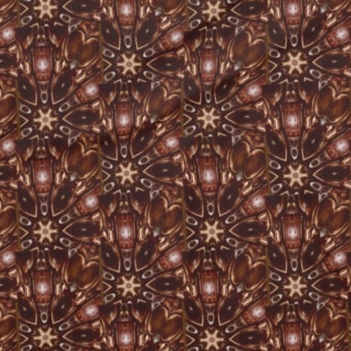 Brown and Beige Star Pattern Beach Towel - Shell Design Boutique