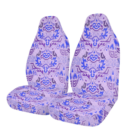 Tribal Purple Pattern Car Seat Covers (Set of 2) | Ships from USA