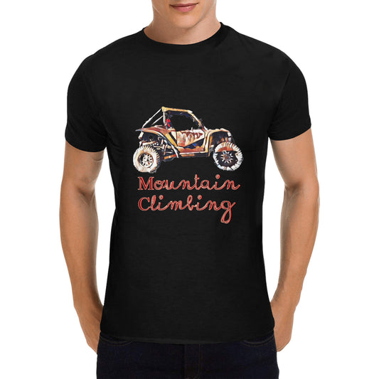 Men's Mountain Climbing Rock Crawler Heavy Cotton T-shirt (Made in USA)