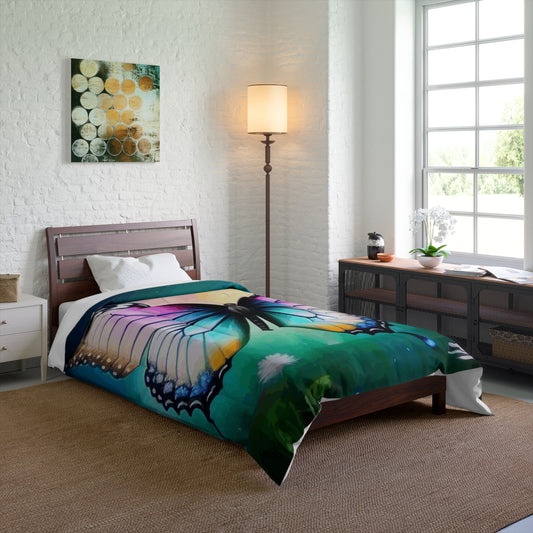 Beautiful Butterfly and Daisies Comforter (2 sizes available)