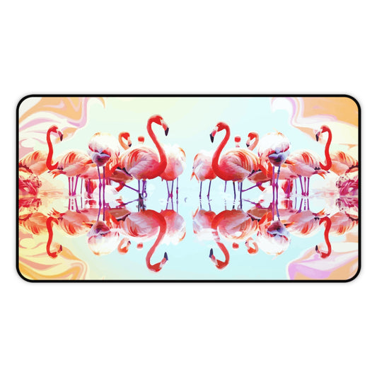 Pink Flamingos Desk Mat in 3 Sizes