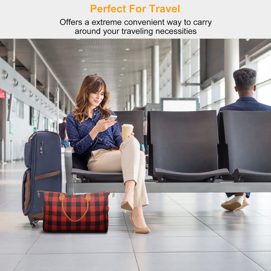 1Pc Women Duffle Bag Travel Luggage Bags Weekend Overnight Bag Tote Bags Shoulder Handle Bags Portable Diaper Bag