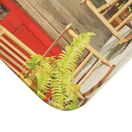 Alfombra de baño de espuma viscoelástica Western Front Porch