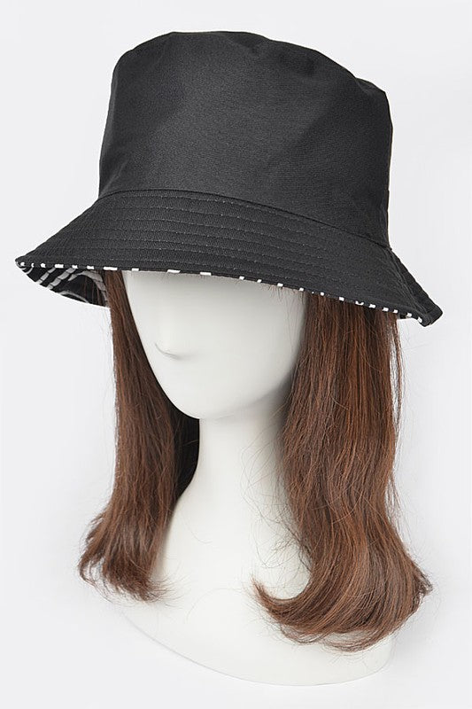 Sombrero de pescador reversible con estampado de cebra