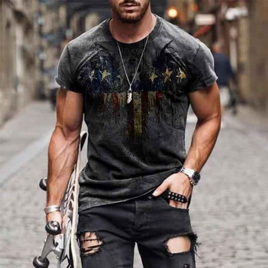 Men’s Summer Vintage Casual T-shirt