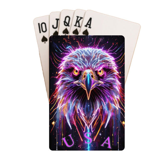 USA Electric Eagle Custom Playing Cards