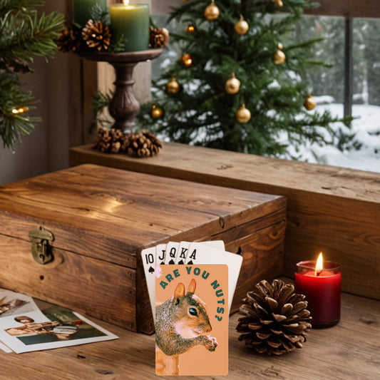 Are You Nuts? Squirrel Custom Playing Cards