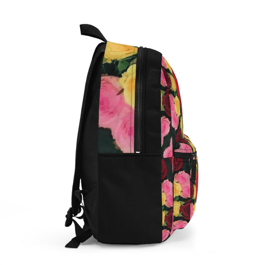 Red Rose Garden School Backpack