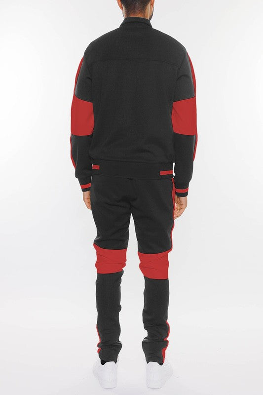 Men's Colorblock 2-piece Track Suit
