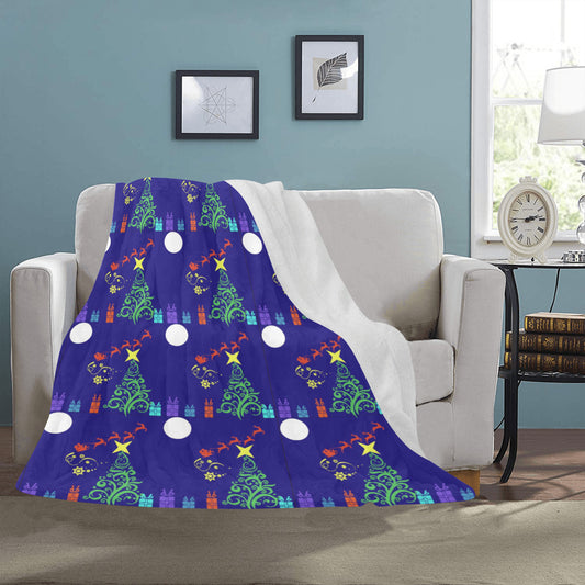 Magical Santa Sleigh Ultra-Soft Micro Fleece Blanket 50" x 60" (Made in USA)