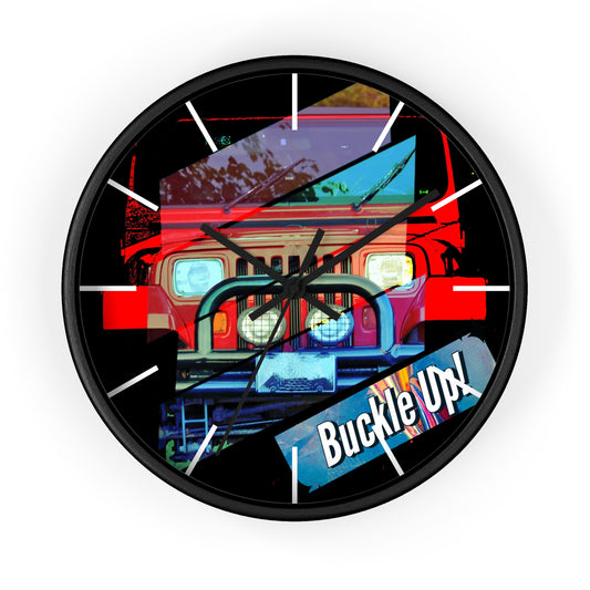Buckle Up! Four Wheel Drive Wall Clock - Shell Design Boutique