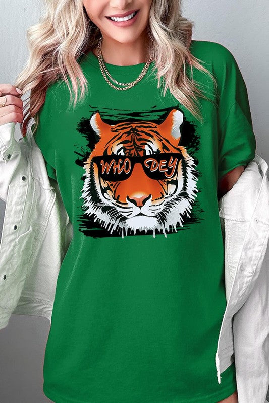 Tiger Who Dey Graphic Heavyweight T-shirt