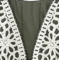 Women's Bohemian Crochet Front Vest for Women