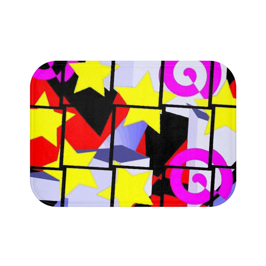 1980's Abstract Design Bath Mat