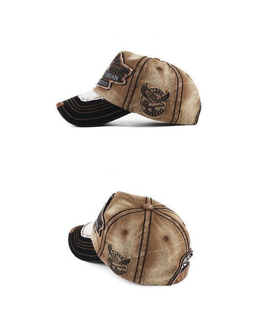 Wash and make old sun protection baseball cap