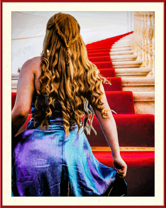 Impresión fotográfica enmarcada "Subiendo las escaleras"