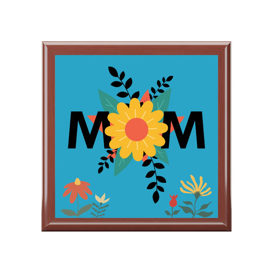 Floral Pattern Mom Design Jewelry Box Perfect for Mother's Day Gift