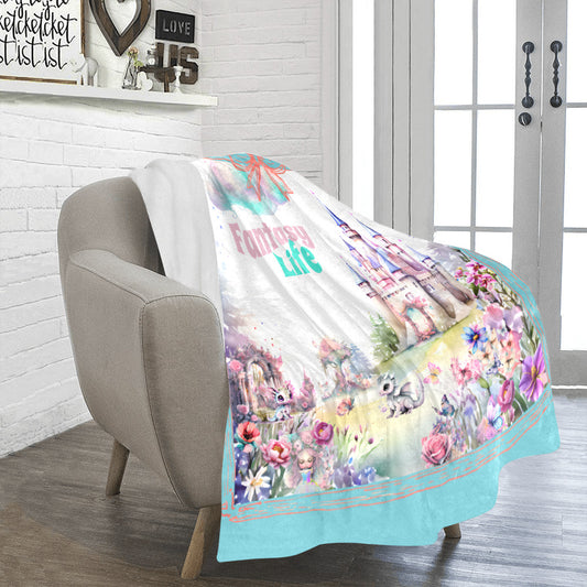 Fantasy Life Dragon Design Ultra-Soft Micro Fleece Blanket (Made in USA)