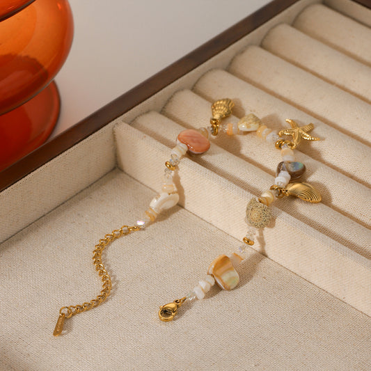 Stainless Steel Conch Starfish Shell Jewelry For Women