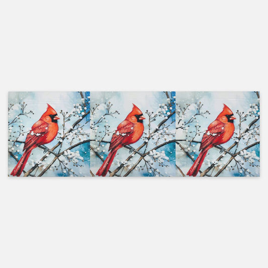 Red Birds in the Snow Pashmina Scarf