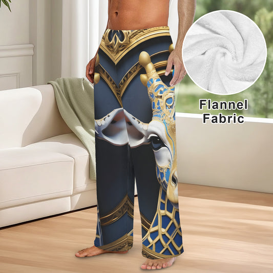 Giraffe Men's Flannel Pajama Pants (Made in the USA)