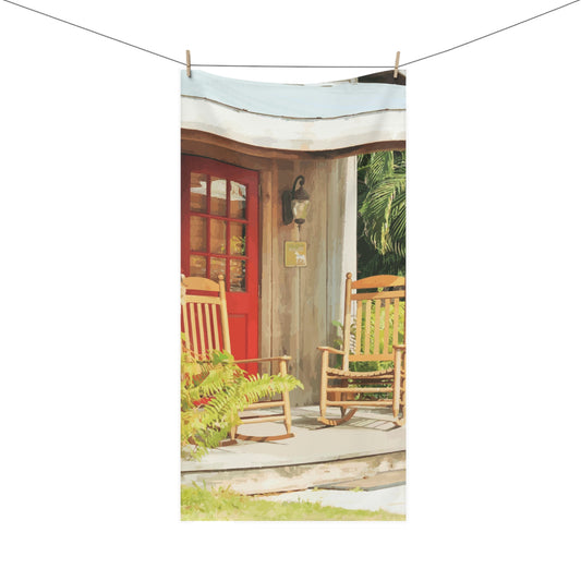 Toalla de baño de algodón de visón Western Front Porch