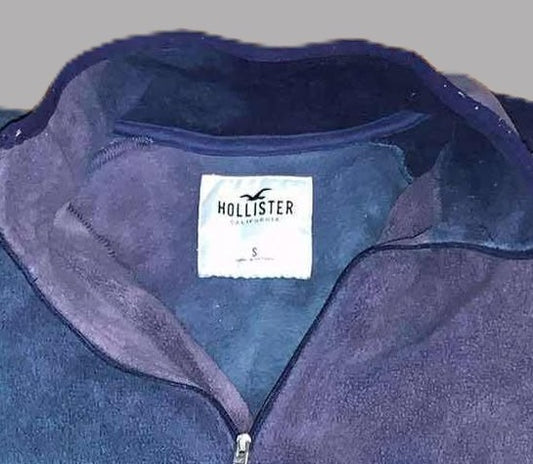 Women's Hollister Blue Velour Sweatshirt - size Small