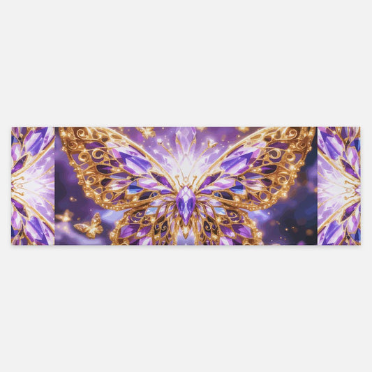 Purple Crystal Butterfly Pashmina Scarf