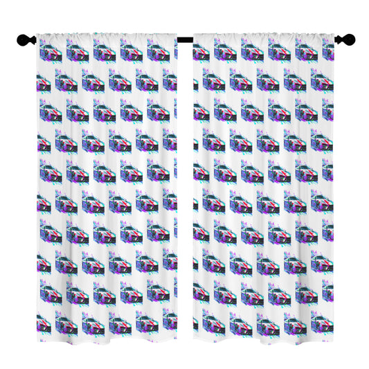 Fast Sports Car Floor to Ceiling Curtains - 2 sizes available