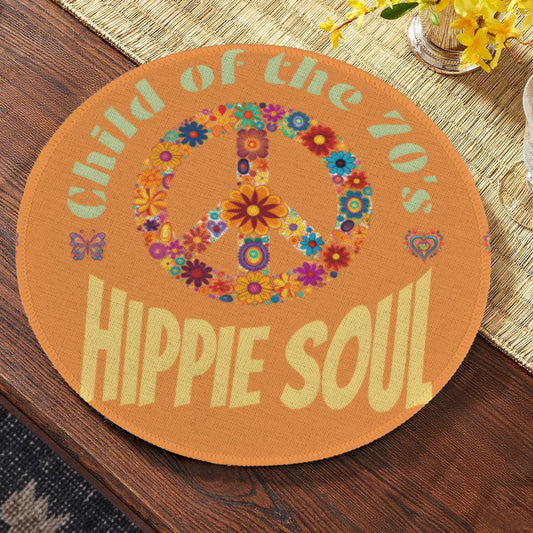 Child of the 70s Custom Round Placemat - 4 pack (Made in USA)