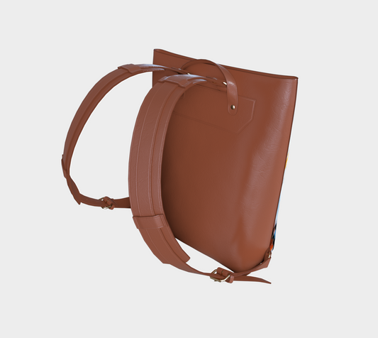 Tigers Vegan Leather Backpack