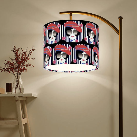 Parlez-vous Francais? French Girl Arc Floor Lamp (Made in USA)