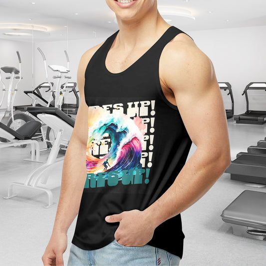 Surf's Up Men's Tank Top with Front Printing (Made in USA)
