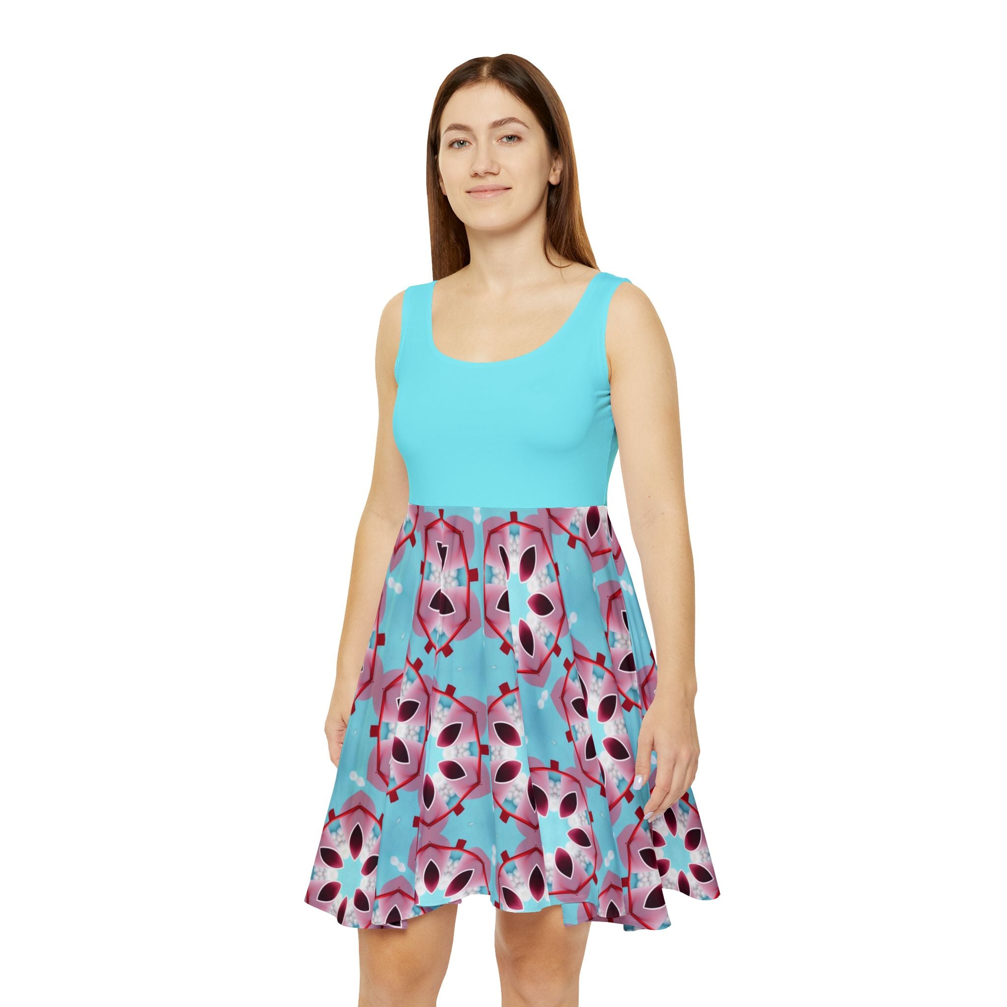 fashion skater dress Ursula Blue Fashion Skater Dress