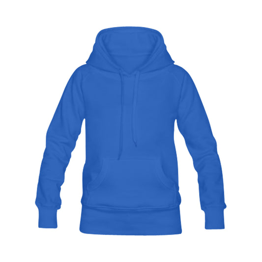 Sudadera clásica con capucha Wildcat azul para hombre con estampado en la espalda (fabricada en EE. UU.)