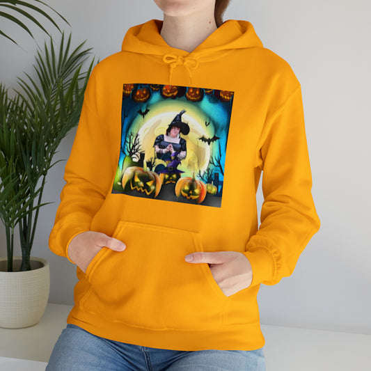 Scary Witch Unisex Heavy Blend™ Hooded Sweatshirt up to 5XL - Shell Design Boutique