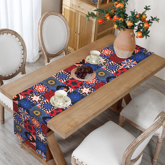 4th of July Pattern New Table Runner 72" x 13" (Made in USA)