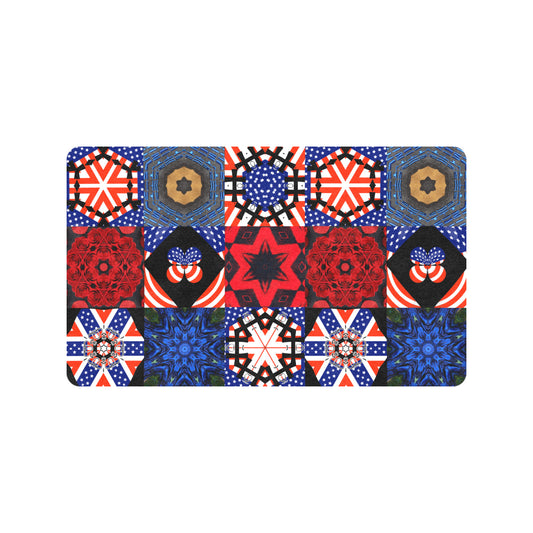 4th of July Pattern Doormat 30" x 18" (Made in USA)