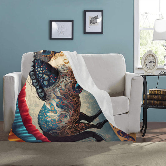 Bejeweled Horse Ultra-Soft Micro Fleece Blanket 40" x 50" (Made in USA)