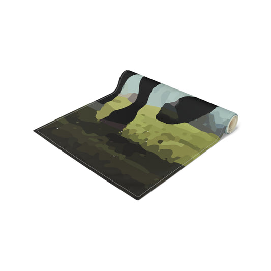 Wild Black Horse Table Runner