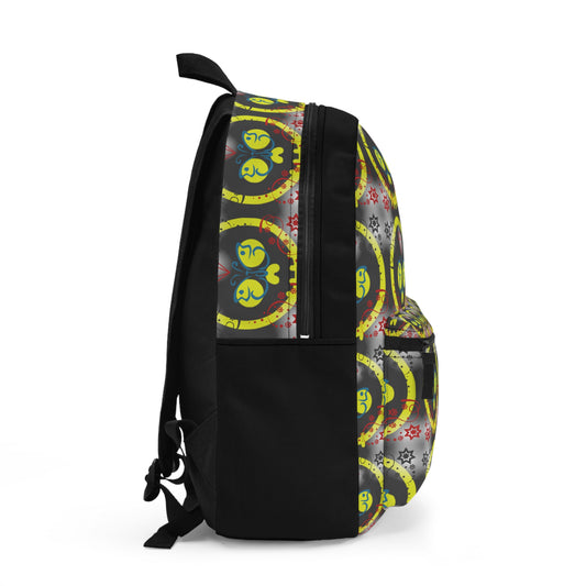 Graffiti Style Yellow Skulls Backpack