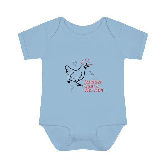 Child's Madder than a Wet Hen Infant Baby Rib Bodysuit