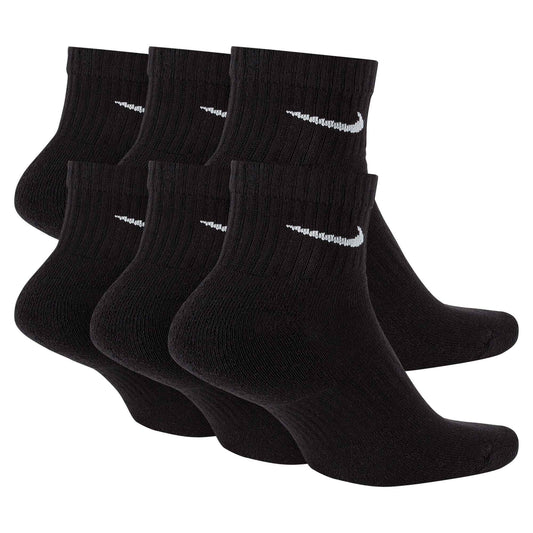Nike Men's Everyday Cushioned 6-Pack Ankle Socks - Black