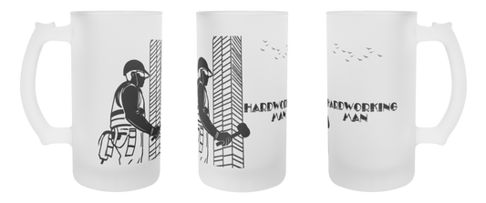 Hard Working Man 16 oz Frosted Mug