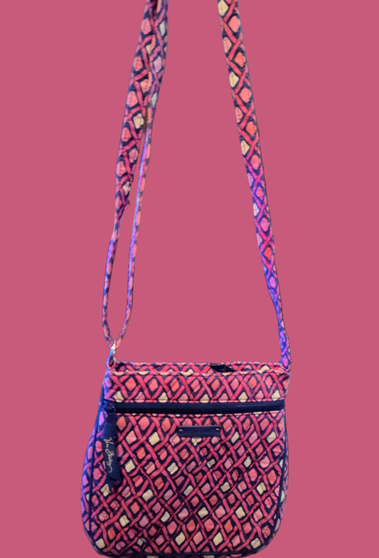 Vera Bradley Katalina Pink Diamond Hipster Crossbody Bag