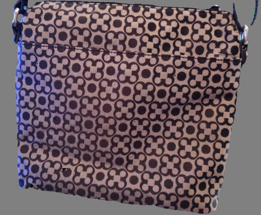 Kim Rogers Black and Gray Crossbody Bag - preowned