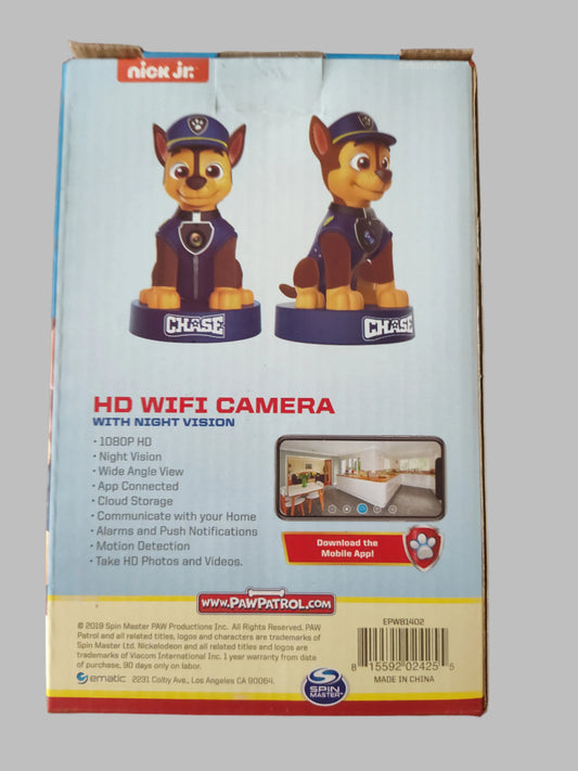 Paw Patrol HD Wifi Camera with Night Vision