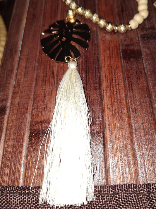 Women's Long Leaf Necklaces - set of 2