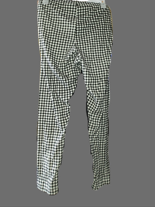 Old Navy Black and White Checkered Pants - size XL
